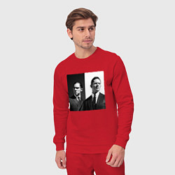 Костюм хлопковый мужской Tom hardy, цвет: красный — фото 2