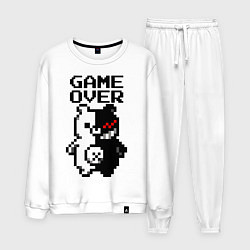 Костюм хлопковый мужской MONOKUMA GAME OVER, цвет: белый
