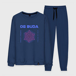 Костюм хлопковый мужской OG BUDA ОПГ СИТИ FREERIO SEXY DRILL, цвет: тёмно-синий