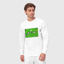 Костюм хлопковый мужской Кассета Linkin park, цвет: белый — фото 2