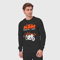 Костюм хлопковый мужской KTM MOTORCYCLES КТМ МОТОЦИКЛЫ, цвет: черный — фото 2