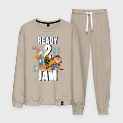 Костюм хлопковый мужской Ready 2 Jam, цвет: миндальный