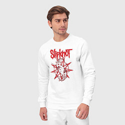 Костюм хлопковый мужской Slipknot Slip Goats Art, цвет: белый — фото 2