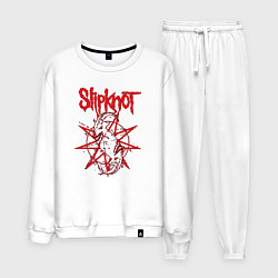 Костюм хлопковый мужской Slipknot Slip Goats Art, цвет: белый