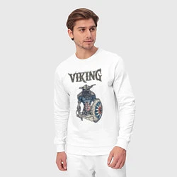 Костюм хлопковый мужской Викинг Viking Воин Z, цвет: белый — фото 2