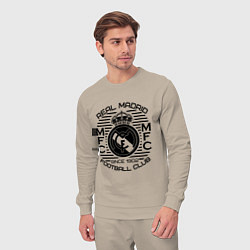 Костюм хлопковый мужской Real Madrid MFC, цвет: миндальный — фото 2