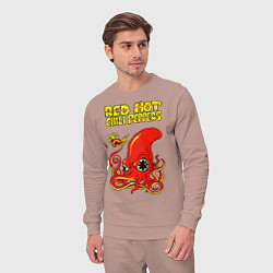 Костюм хлопковый мужской RED HOT CHILI PEPPERS, цвет: пыльно-розовый — фото 2