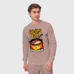 Костюм хлопковый мужской Calcifer cook, цвет: пыльно-розовый — фото 2