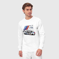 Костюм хлопковый мужской BMW Great Racing Team, цвет: белый — фото 2