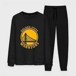 Костюм хлопковый мужской Golden state Warriors NBA, цвет: черный