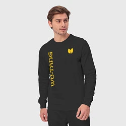 Костюм хлопковый мужской WU TANG CLAN LOGO YELLOW, цвет: черный — фото 2