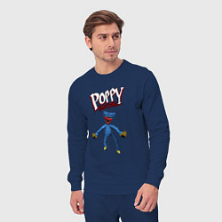 Костюм хлопковый мужской Poppy Playtime: Monster Huggy, цвет: тёмно-синий — фото 2