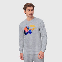 Костюм хлопковый мужской Знак the edge, цвет: меланж — фото 2