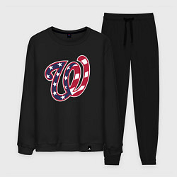 Костюм хлопковый мужской Washington Nationals - baseball team, цвет: черный