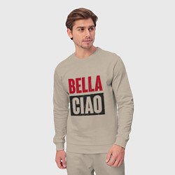 Костюм хлопковый мужской Bella Ciao - Money Heist, цвет: миндальный — фото 2
