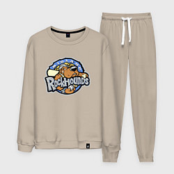 Костюм хлопковый мужской Midland Rockhounds - baseball team, цвет: миндальный