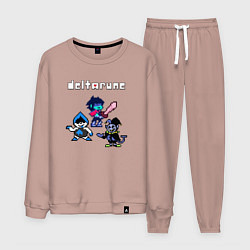 Костюм хлопковый мужской Deltarune Дельтарун, цвет: пыльно-розовый