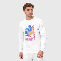 Костюм хлопковый мужской My Little Pony Follow your heart, цвет: белый — фото 2