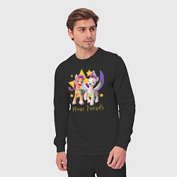 Костюм хлопковый мужской Magic Pony Friends, цвет: черный — фото 2