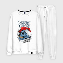 Костюм хлопковый мужской Cannibal Corpse Happy New Year, цвет: белый