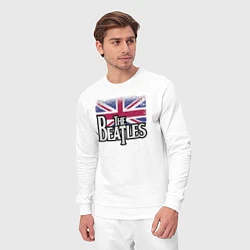 Костюм хлопковый мужской The Beatles Great Britain Битлз, цвет: белый — фото 2