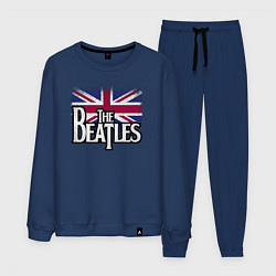Костюм хлопковый мужской The Beatles Great Britain Битлз, цвет: тёмно-синий