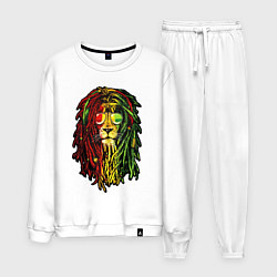 Костюм хлопковый мужской Jam lioN, цвет: белый