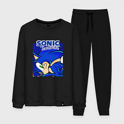 Костюм хлопковый мужской Sonic Adventure Sonic, цвет: черный
