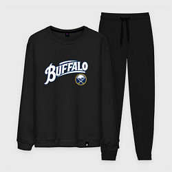 Костюм хлопковый мужской Баффало Сейберз , Buffalo Sabres, цвет: черный