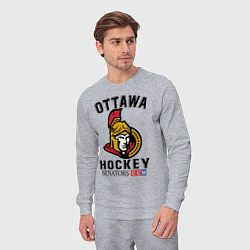 Костюм хлопковый мужской OTTAWA SENATORS ОТТАВА СЕНАТОРЗ, цвет: меланж — фото 2