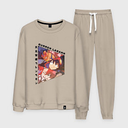 Костюм хлопковый мужской Tengen Toppa Gurren Lagann, Камина, Йоко Литтнер и, цвет: миндальный