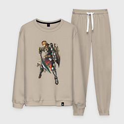 Костюм хлопковый мужской Паладин Ла2, цвет: миндальный