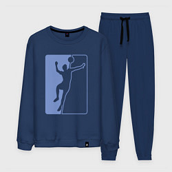 Костюм хлопковый мужской Style Volley, цвет: тёмно-синий