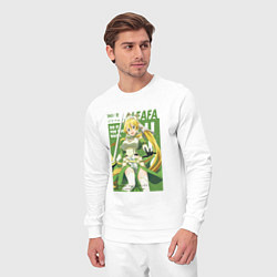 Костюм хлопковый мужской Leafa art Мастера меча онлайн, цвет: белый — фото 2