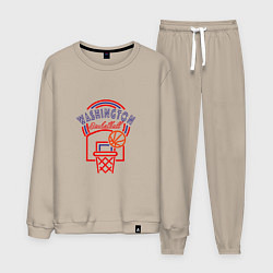 Костюм хлопковый мужской Washington - Basketball, цвет: миндальный
