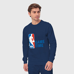 Костюм хлопковый мужской NBA Game Time, цвет: тёмно-синий — фото 2