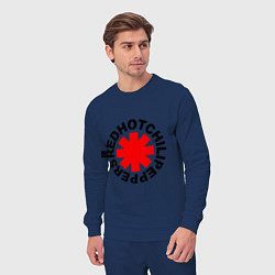 Костюм хлопковый мужской Peppers logo, цвет: тёмно-синий — фото 2
