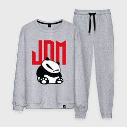 Костюм хлопковый мужской JDM Panda Japan Симпатяга, цвет: меланж