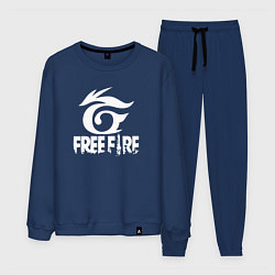 Мужской костюм Free Fire - белый лого