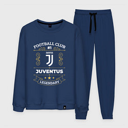 Костюм хлопковый мужской Juventus FC 1, цвет: тёмно-синий