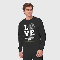 Костюм хлопковый мужской Leicester City Love Classic, цвет: черный — фото 2