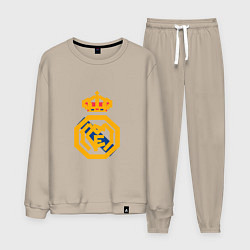 Костюм хлопковый мужской Football - Real Madrid, цвет: миндальный