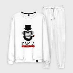 Костюм хлопковый мужской Мафия - Mafia, цвет: белый