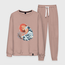 Мужской костюм Душа природы Японии - Бушующее море