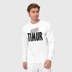 Костюм хлопковый мужской Нереальный Тимур Unreal Timur, цвет: белый — фото 2