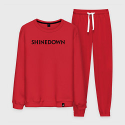 Костюм хлопковый мужской Shinedown лого, цвет: красный