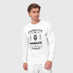 Костюм хлопковый мужской Monaco: Football Club Number 1 Legendary, цвет: белый — фото 2