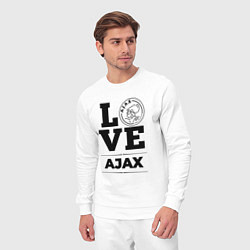 Костюм хлопковый мужской Ajax Love Классика, цвет: белый — фото 2