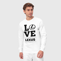 Костюм хлопковый мужской Lexus Love Classic, цвет: белый — фото 2