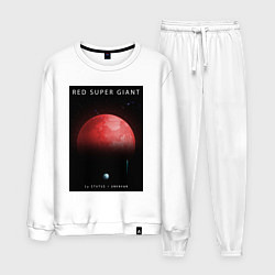 Костюм хлопковый мужской Red Super Giant Красный Сверхгигант Space Collecti, цвет: белый